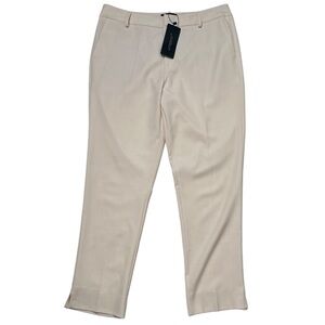 Attentif Women’s Cropped Dress Pants Trousers Slit Ankle Powder Pink Sz 10‎ NWT